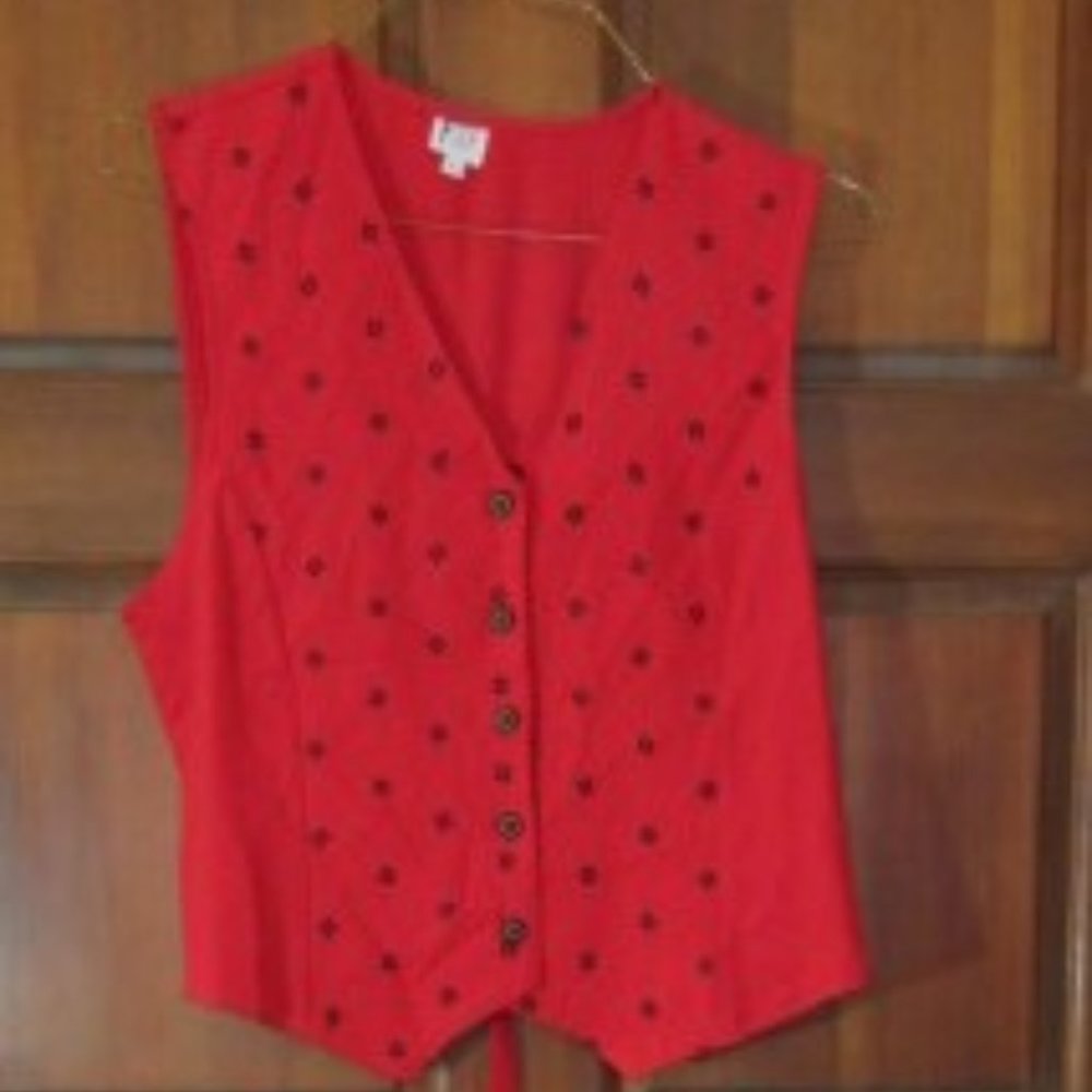 Large Red Vest by FSTOP Large